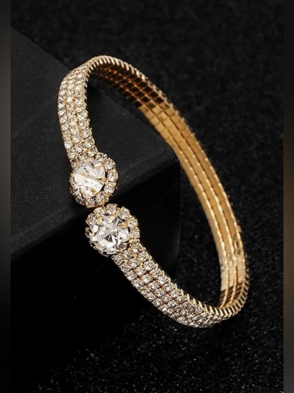 Beautiful Nordstrom topaz crystal cluster cuff bracelet